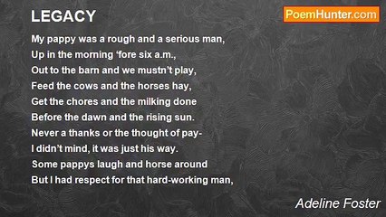 Adeline Foster - LEGACY