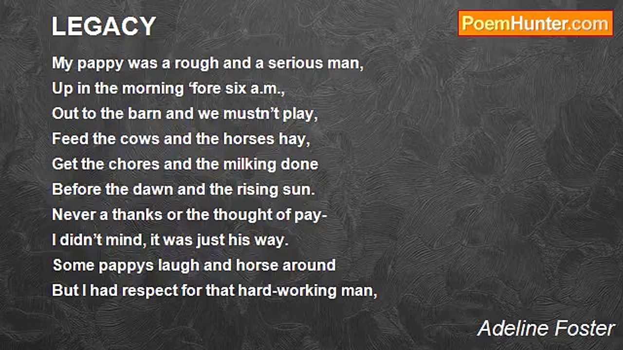 Adeline Foster - LEGACY