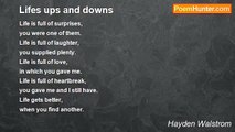 Hayden Walstrom - Lifes ups and downs