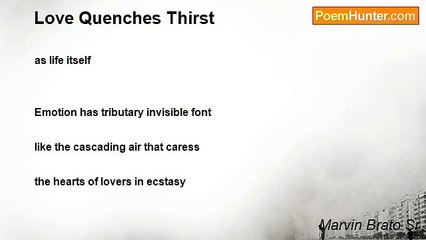Marvin Brato Sr - Love Quenches Thirst