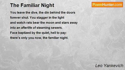 Leo Yankevich - The Familiar Night
