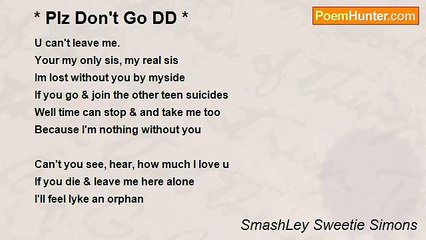 SmashLey Sweetie Simons - * Plz Don't Go DD *