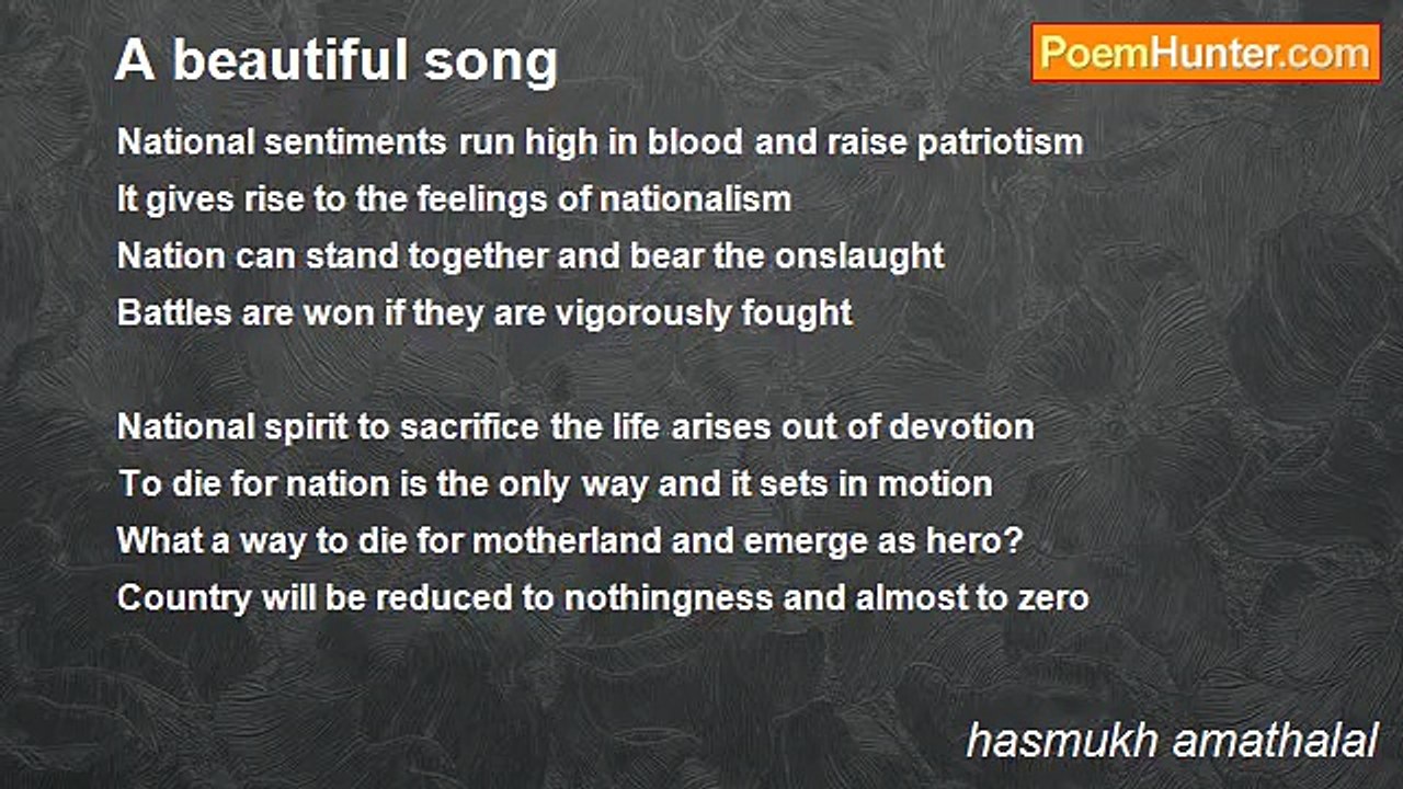 hasmukh amathalal - A beautiful song