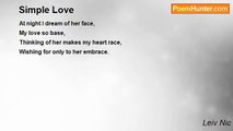 Leiv Nic - Simple Love