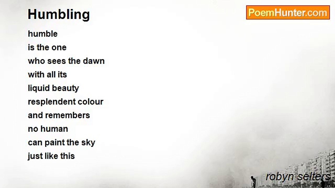 robyn selters - Humbling