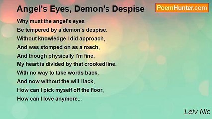 Leiv Nic - Angel's Eyes, Demon's Despise