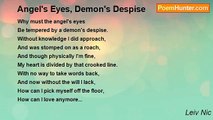 Leiv Nic - Angel's Eyes, Demon's Despise
