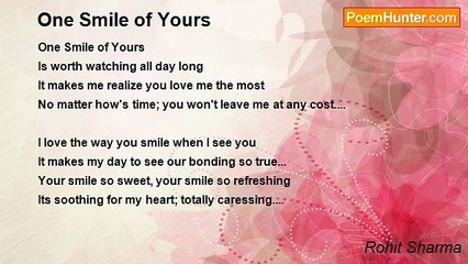 Rohit Sharma - One Smile of Yours