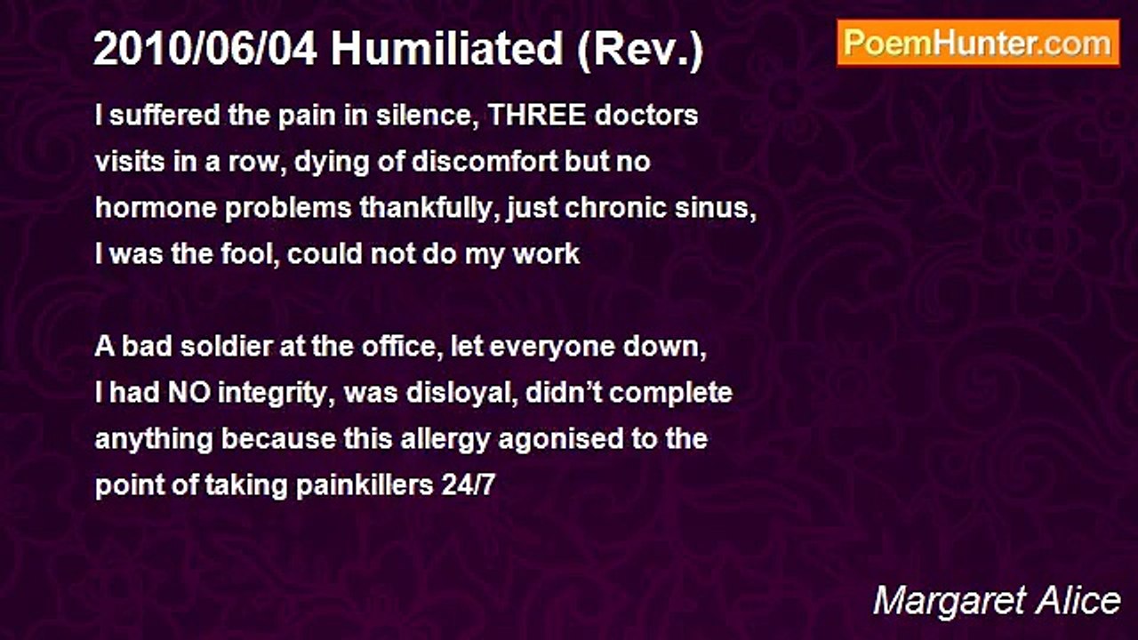 Margaret Alice - 2010/06/04 Humiliated (Rev.)