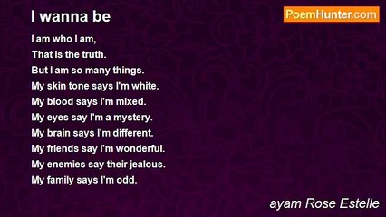 ayam Rose Estelle - I wanna be