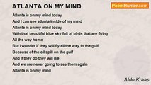 Aldo Kraas - ATLANTA ON MY MIND