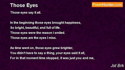 Jst Brk - Those Eyes