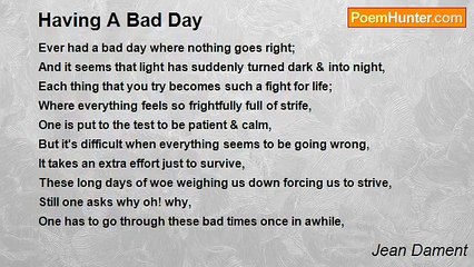 Jean Dament - Having A Bad Day