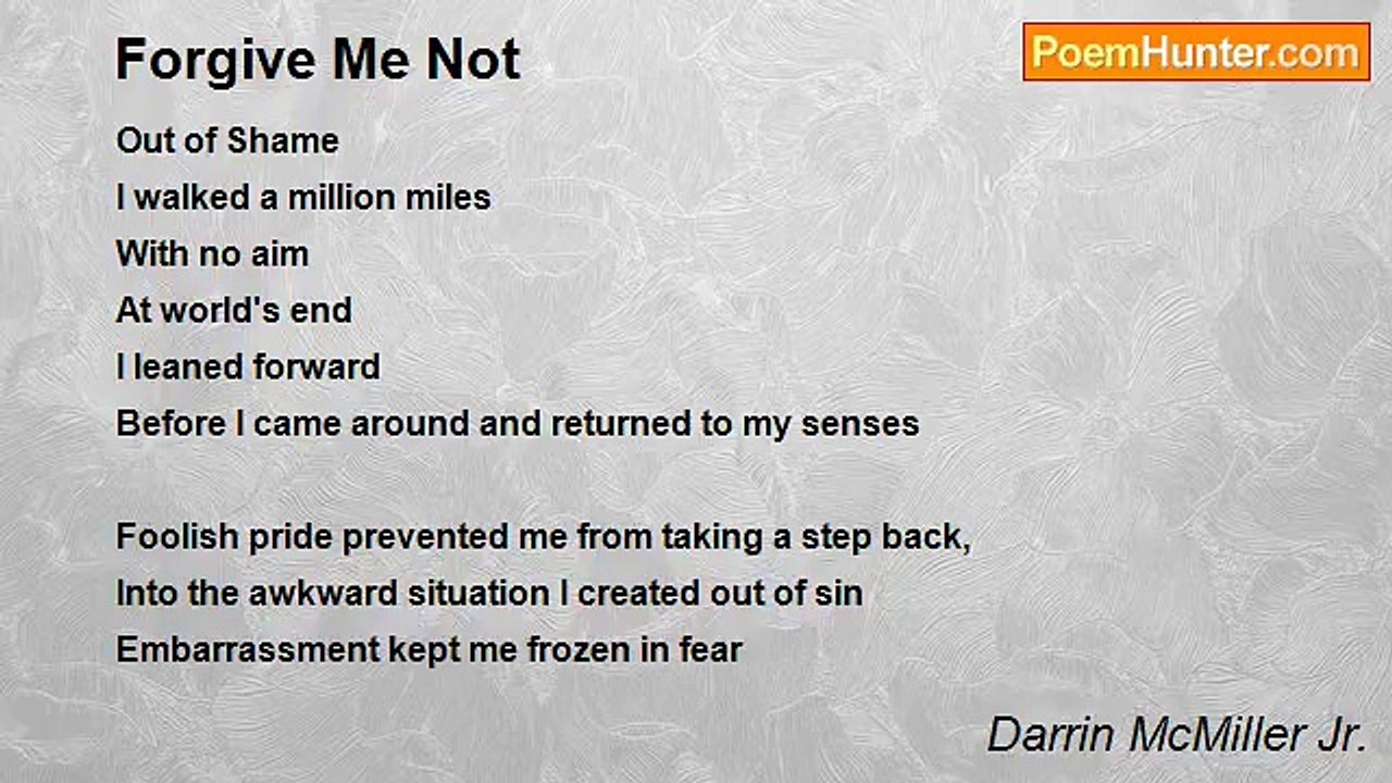 Darrin McMiller Jr. - Forgive Me Not
