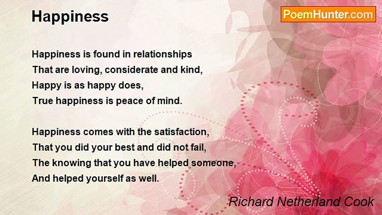 Richard Netherland Cook - Happiness