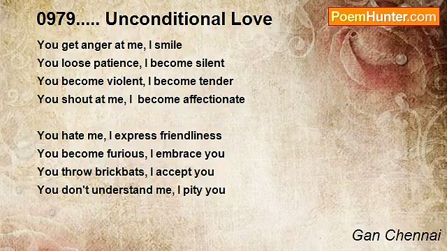 Gan Chennai - 0979..... Unconditional Love