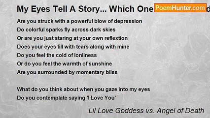 Lil Love Goddess vs. Angel of Death - My Eyes Tell A Story... Which One Are You Reading