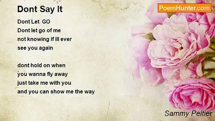 Sammy Peltier - Dont Say It