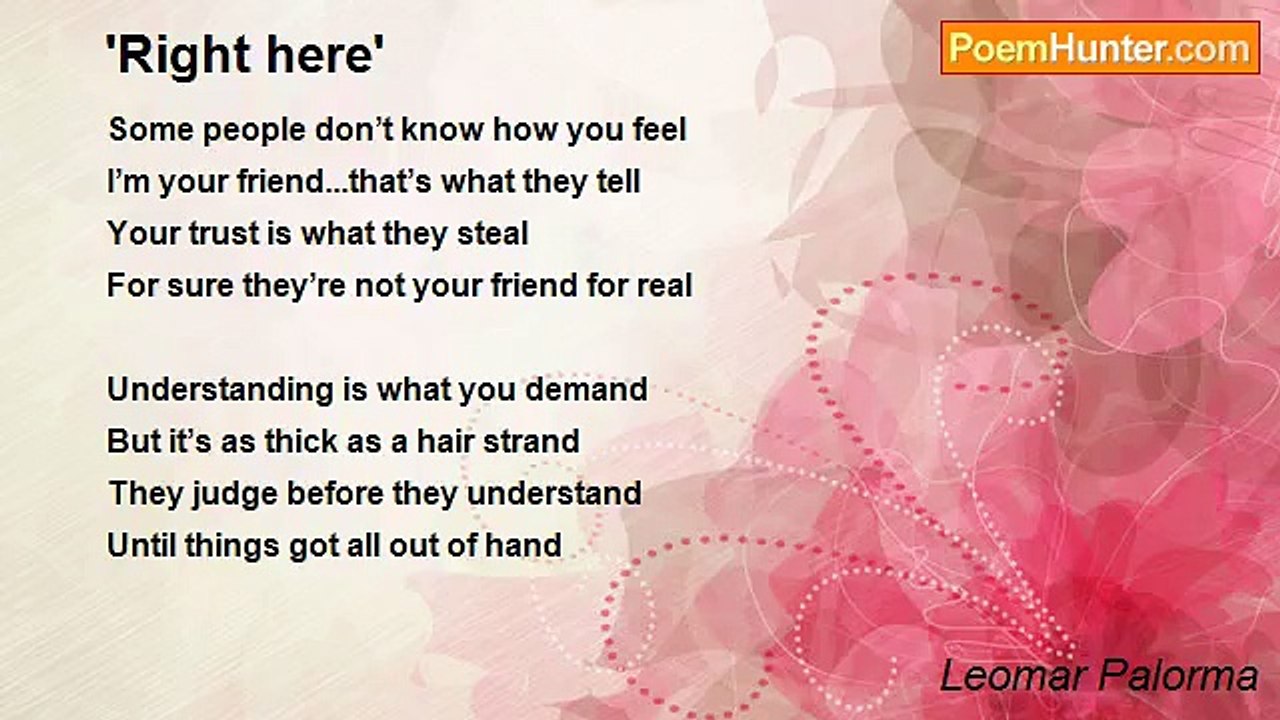 Leomar Palorma - 'Right here'