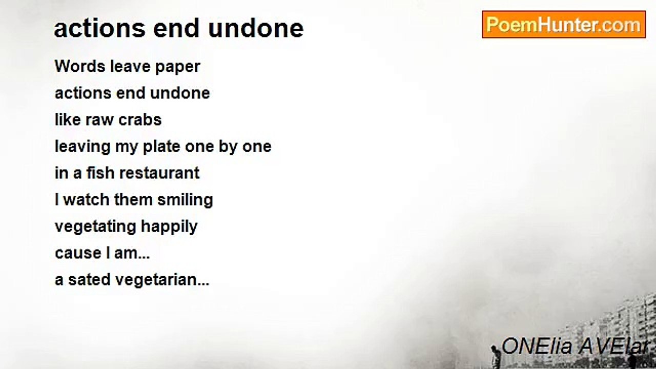 ONElia AVElar - actions end undone