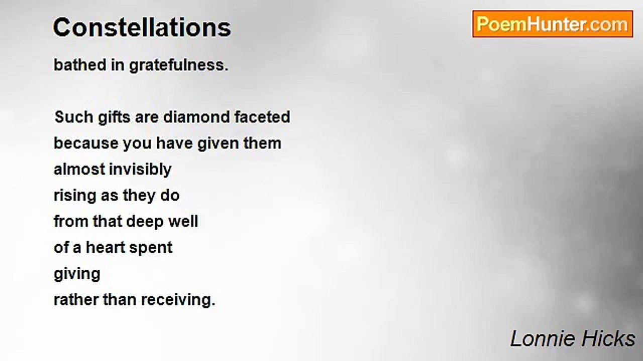 Lonnie Hicks - Constellations