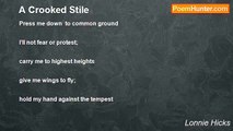 Lonnie Hicks - A Crooked Stile