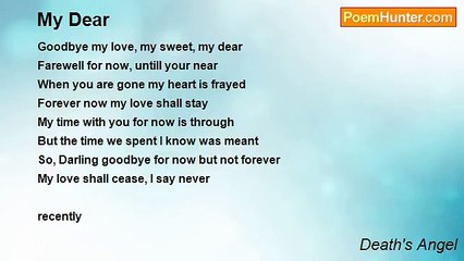 Death's Angel - My Dear