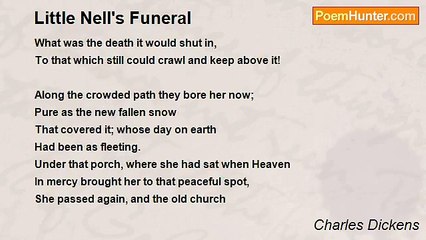 Charles Dickens - Little Nell's Funeral