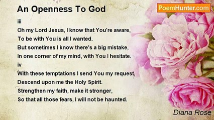 Diana Rose - An Openness To God