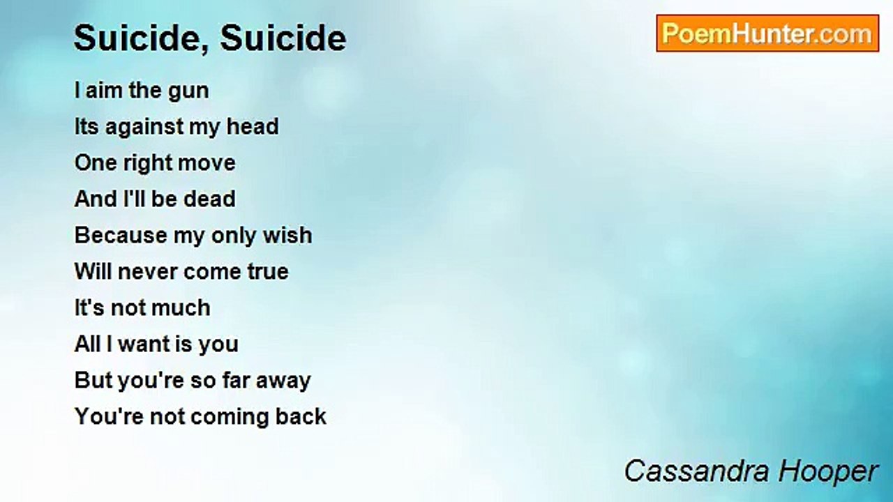Cassandra Hooper - Suicide, Suicide