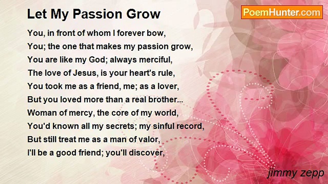 jimmy zepp - Let My Passion Grow