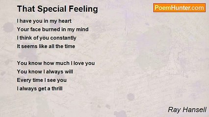 Ray Hansell - That Special Feeling