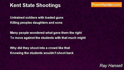 Ray Hansell - Kent State Shootings