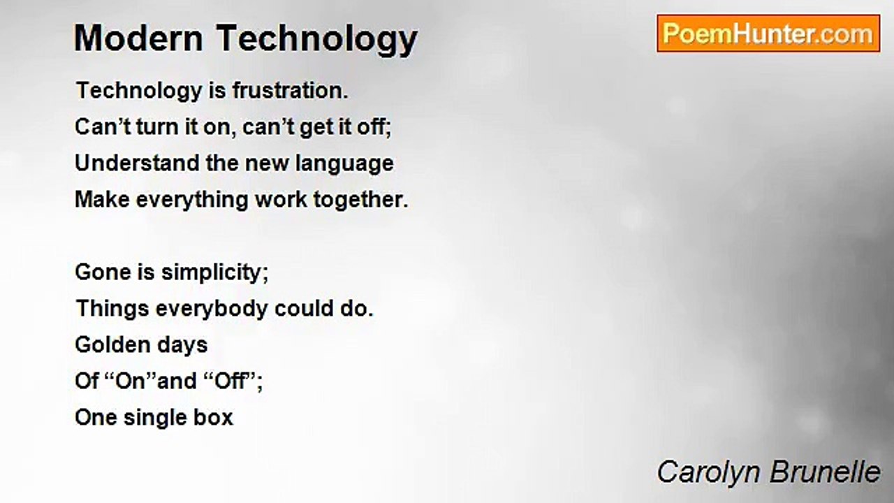 Carolyn Brunelle - Modern Technology