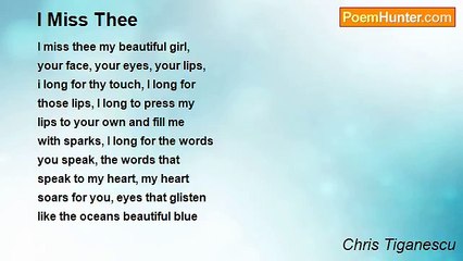 Chris Tiganescu - I Miss Thee