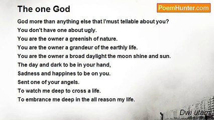 Dwi utami - The one God