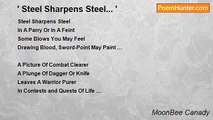 MoonBee Canady - ' Steel Sharpens Steel... '