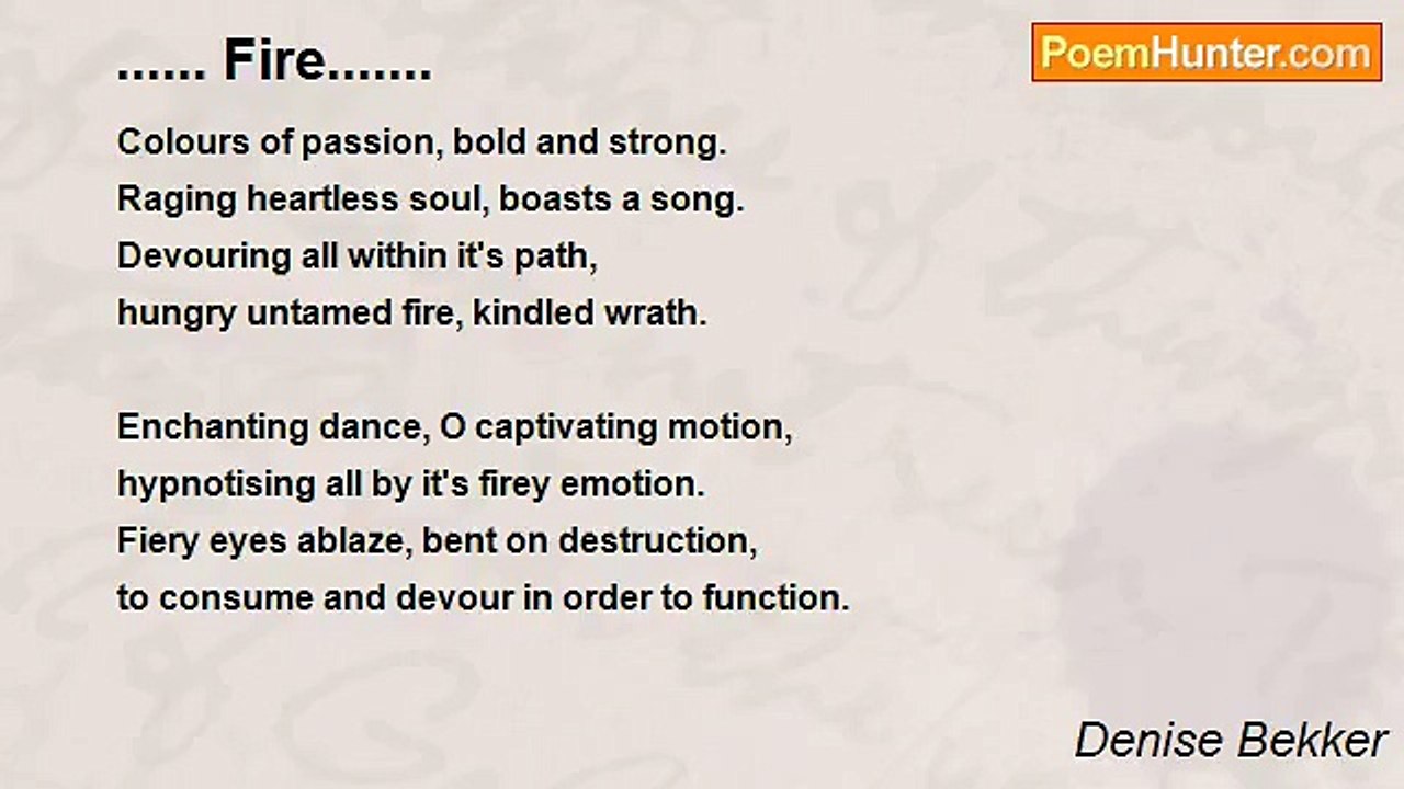 Denise Bekker - ...... Fire.......