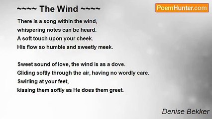 Denise Bekker - ~~~~ The Wind ~~~~