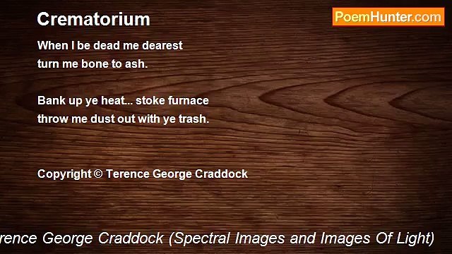 Terence George Craddock (Spectral Images and Images Of Light) - Crematorium