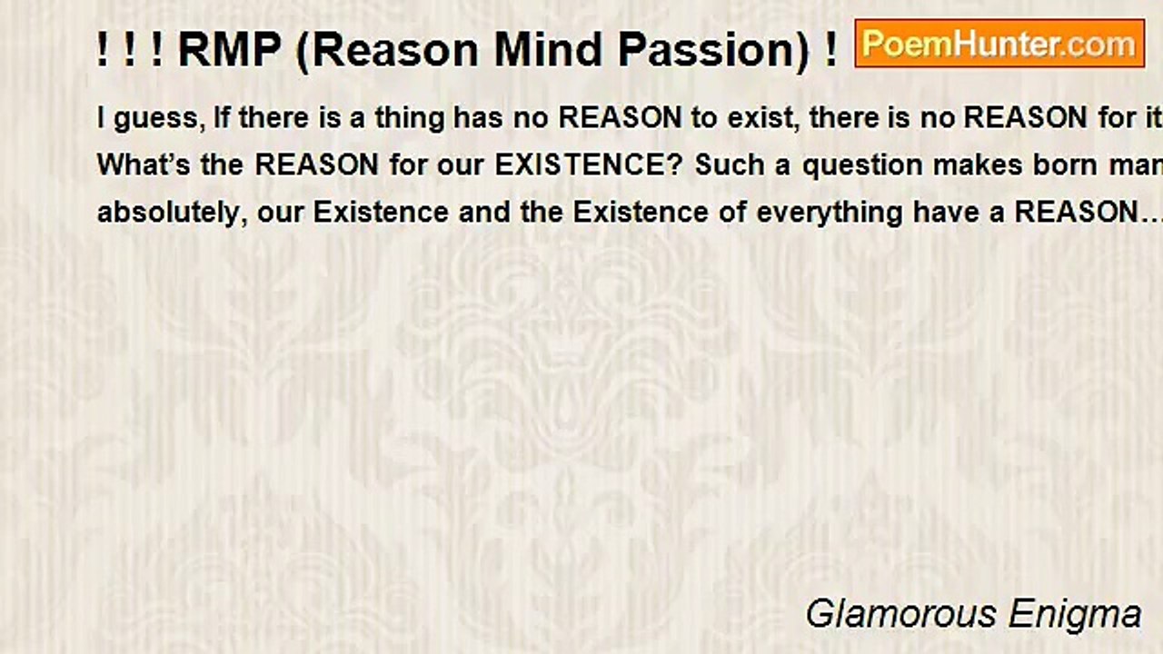 Glamorous Enigma - ! ! ! RMP (Reason Mind Passion) ! ! !