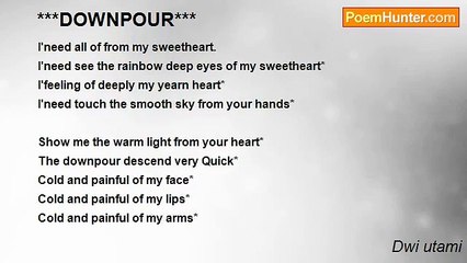 Dwi utami - ***DOWNPOUR***