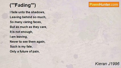 Kieran J1996 - ('''Fading''')