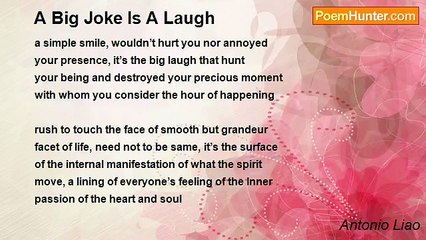 Antonio Liao - A Big Joke Is A Laugh