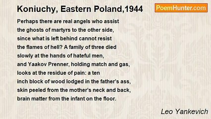 Leo Yankevich - Koniuchy, Eastern Poland,1944