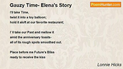 Lonnie Hicks - Gauzy Time- Elena's Story