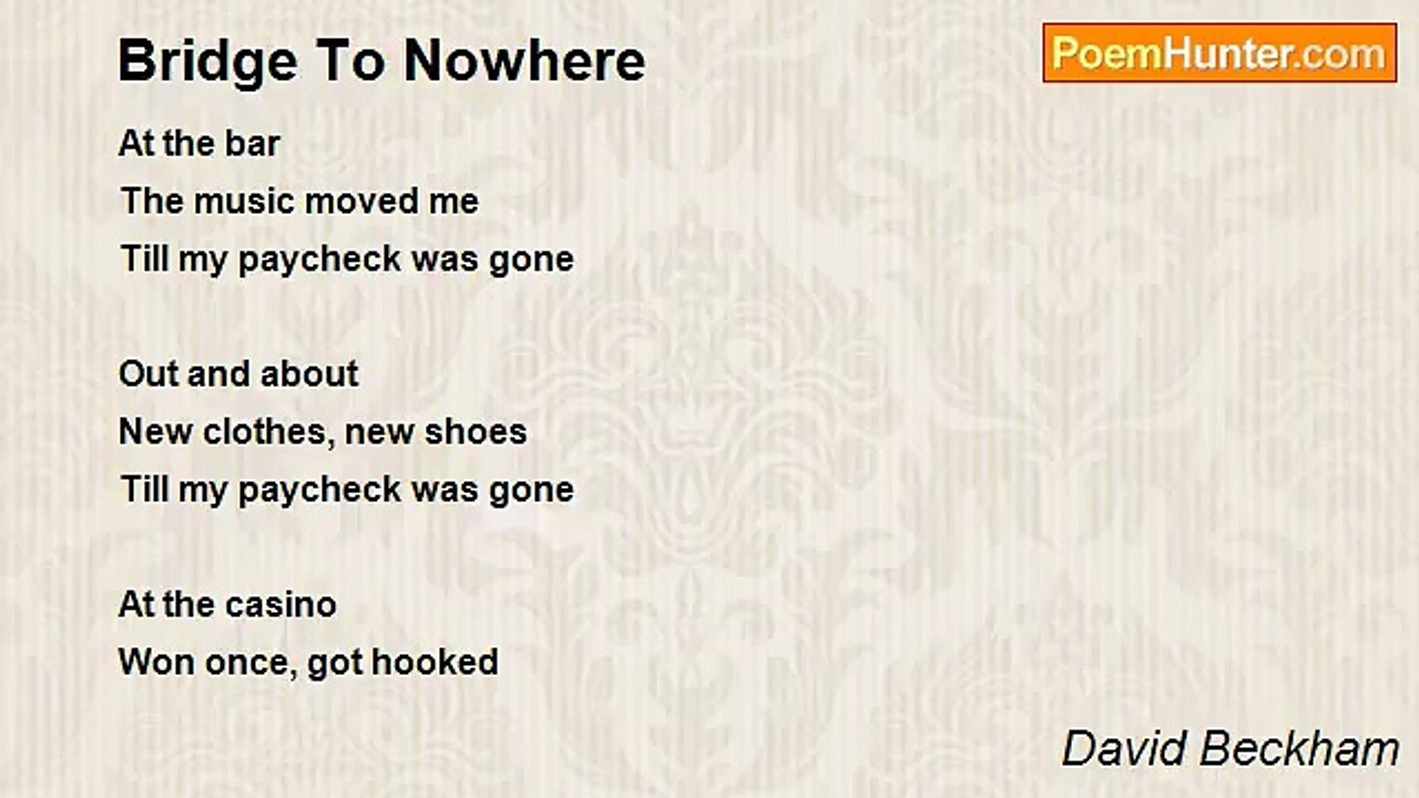 David Beckham - Bridge To Nowhere