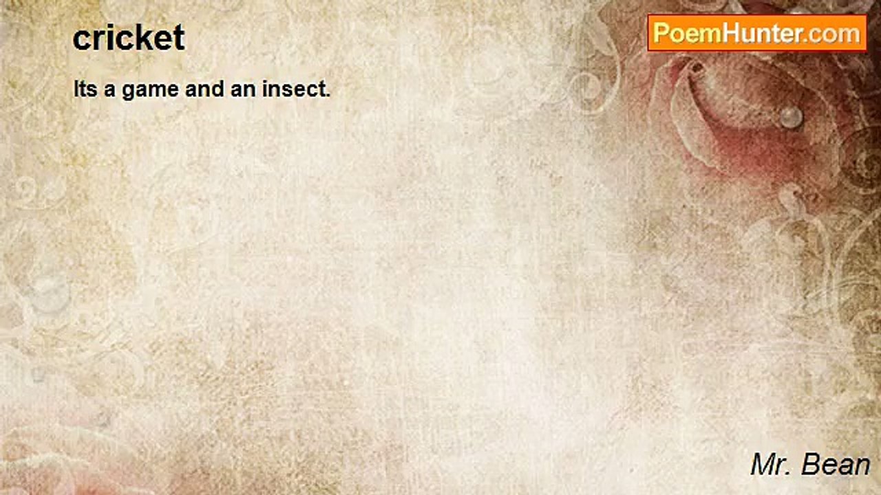 Mr. Bean - cricket