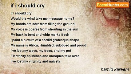 hamid kareem - if i should cry