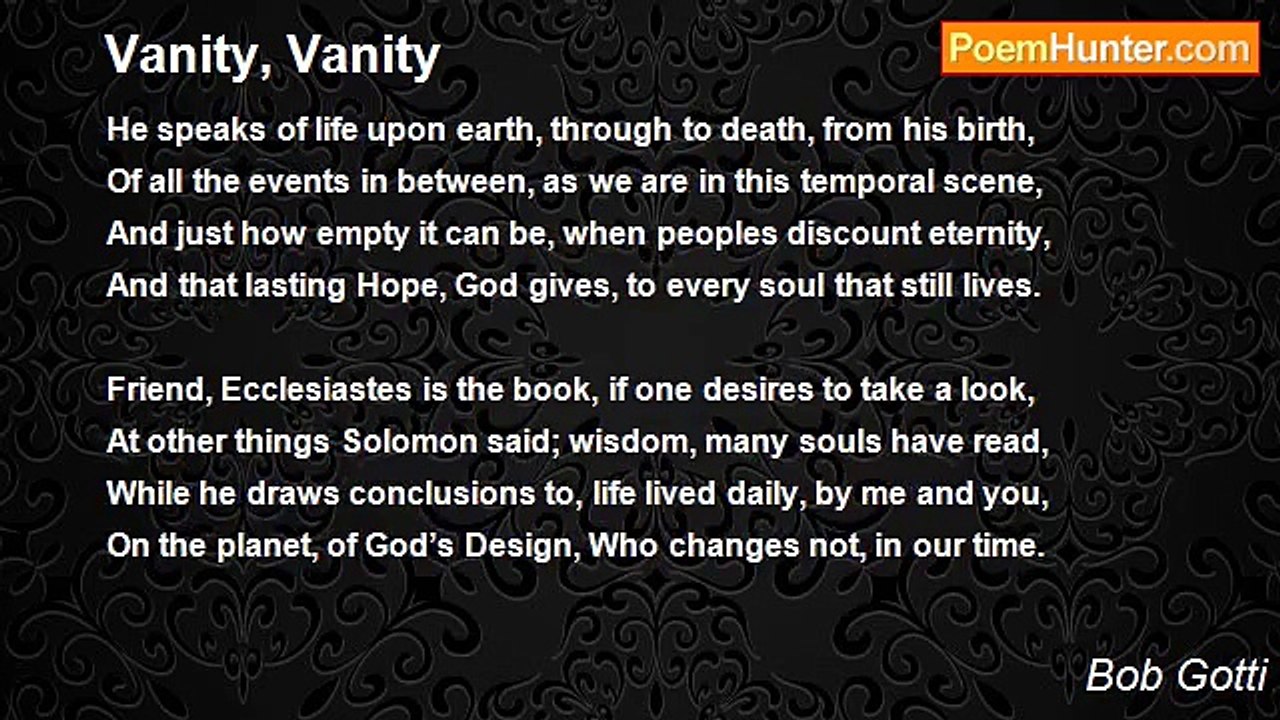 Bob Gotti - Vanity, Vanity